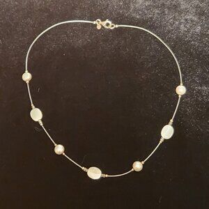 Silpada Sterling Silver, Pearl, and Shell necklace